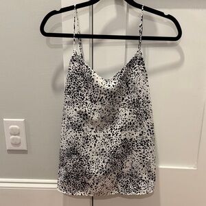 Nine West Black and White Patterned Camisole